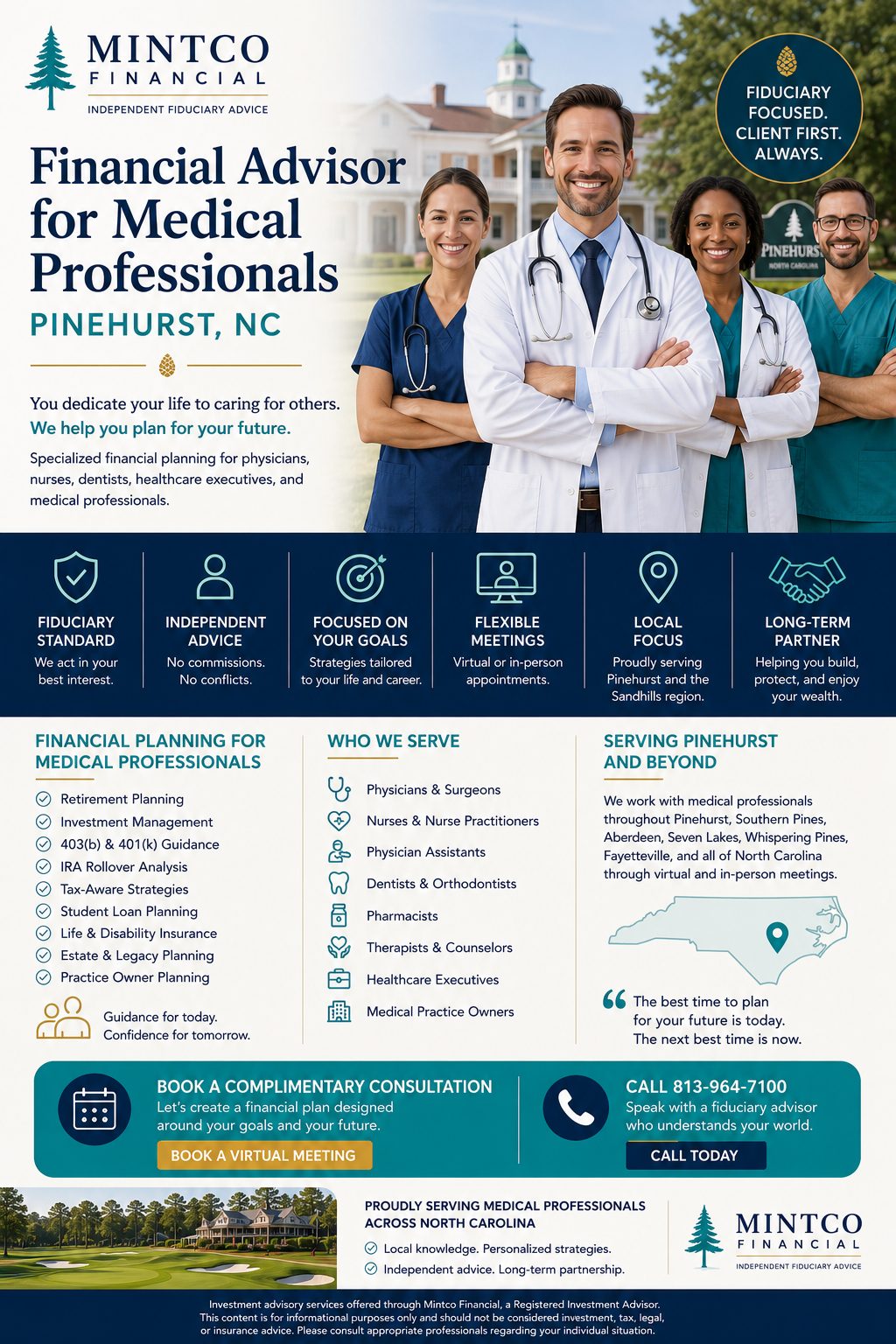 Financial Advisor for Medical Professionals in Pinehurst NC