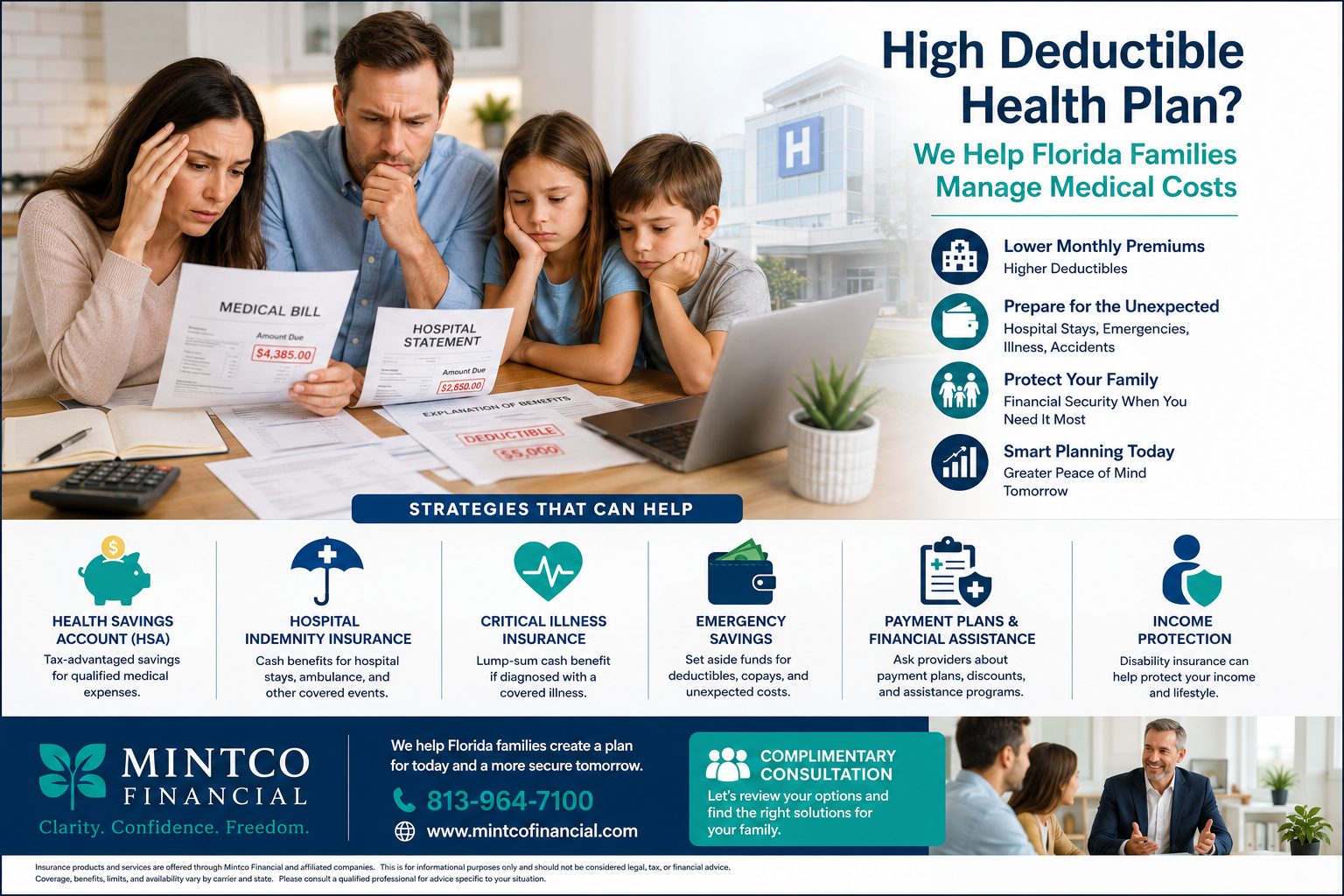 How to Pay Medical Bills With a High Deductible Health Plan in Florida